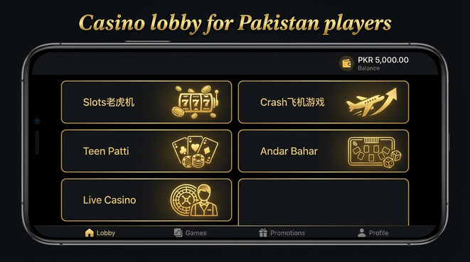 Lobby view of despatti777 for Pakistan users - 4